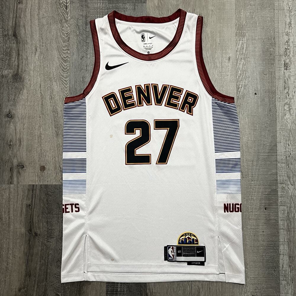 Nike Denver Nuggets Jamal Murray #27 NBA Swingman City Edition Dri-FIT White 40